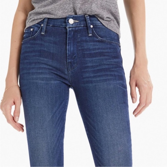 Mother Women's High Waisted Looker Ankle Fray Jeans In Tongue and Chic Size 25 - Picture 3 of 13